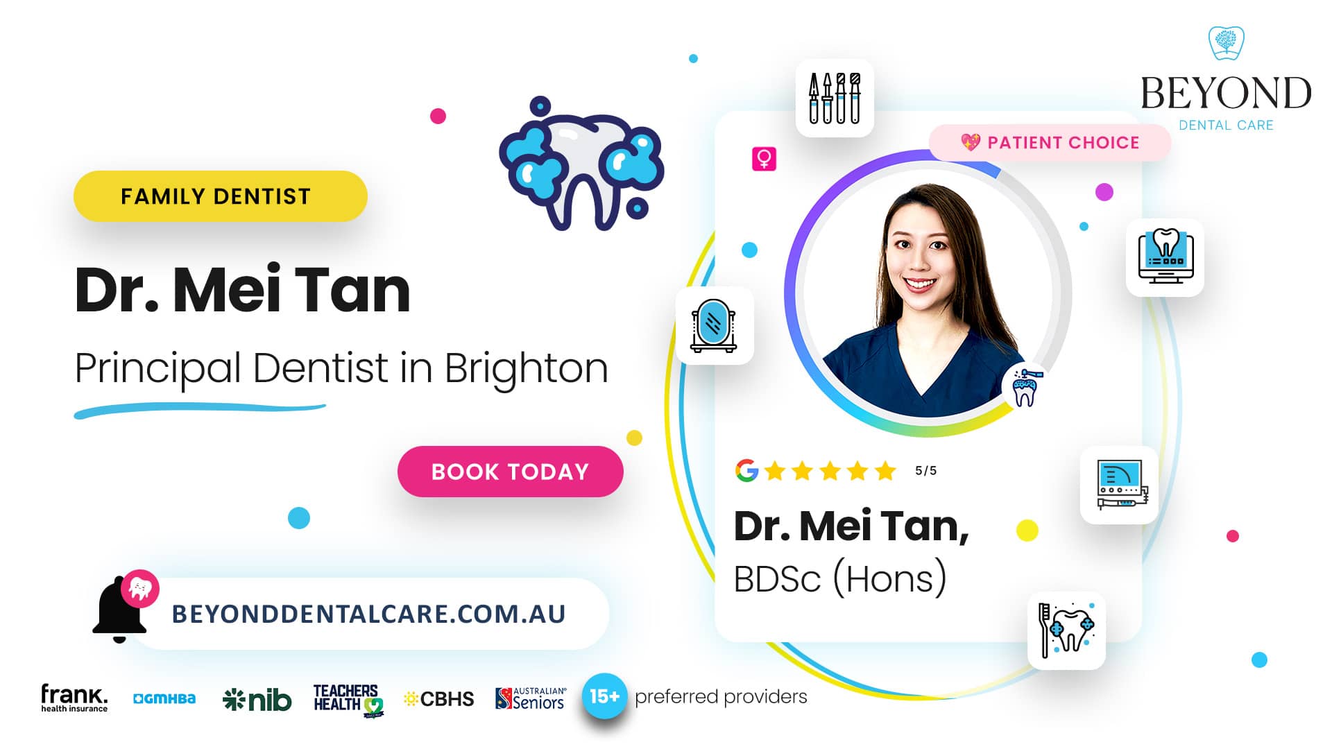 About Dr Mei Tan, BDSc Hons Principal Dentist Brighton Brisbane