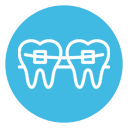 traditional braces icon