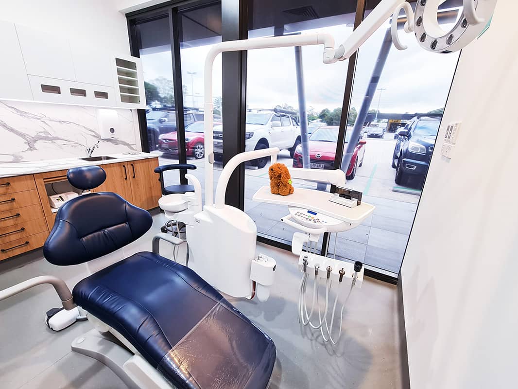Dental treatment room and chair at Beyond Dental Care Burpengary