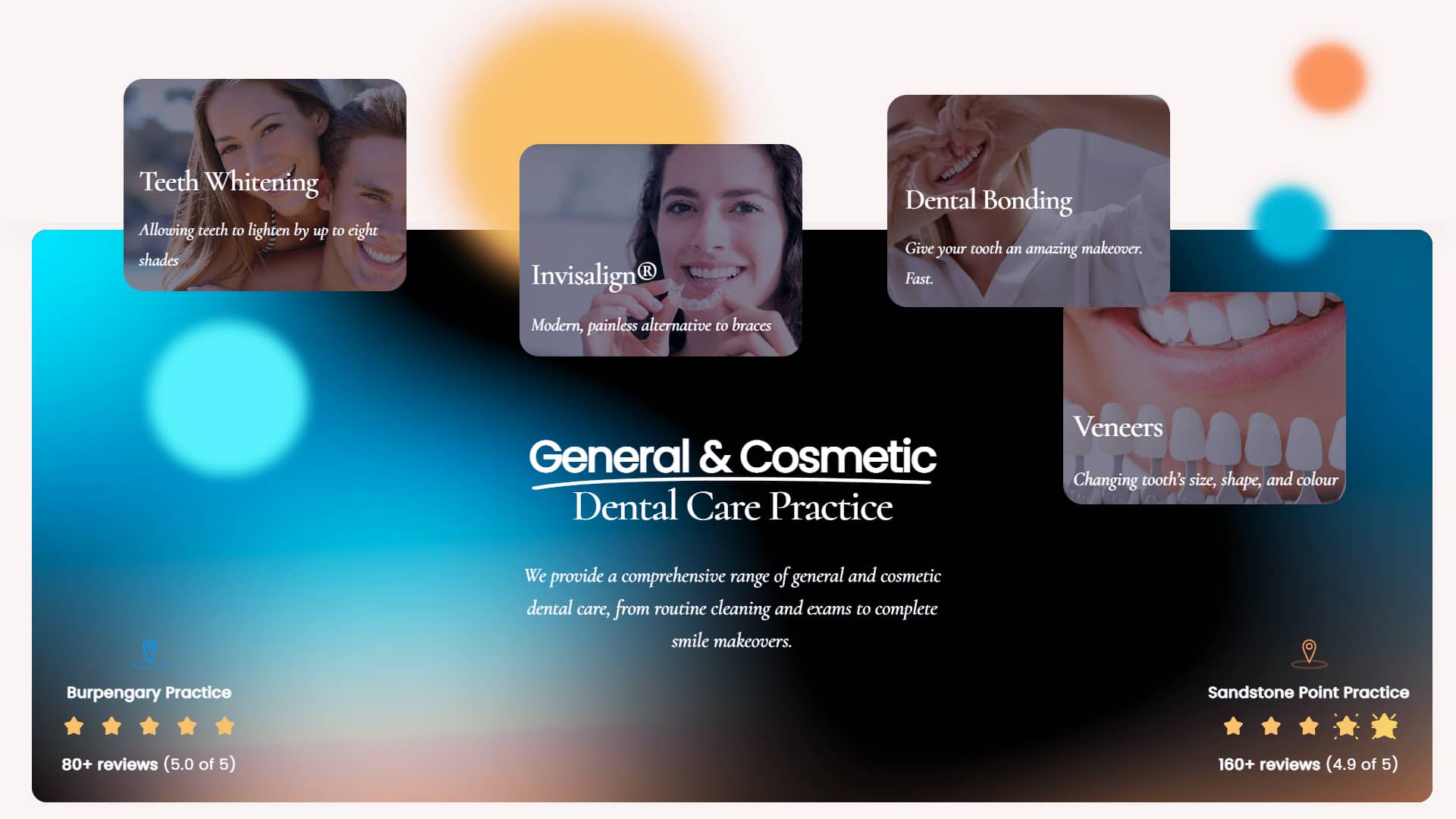 Full Range General and Cosmetic Dental Care Practice Beyond Dental Care