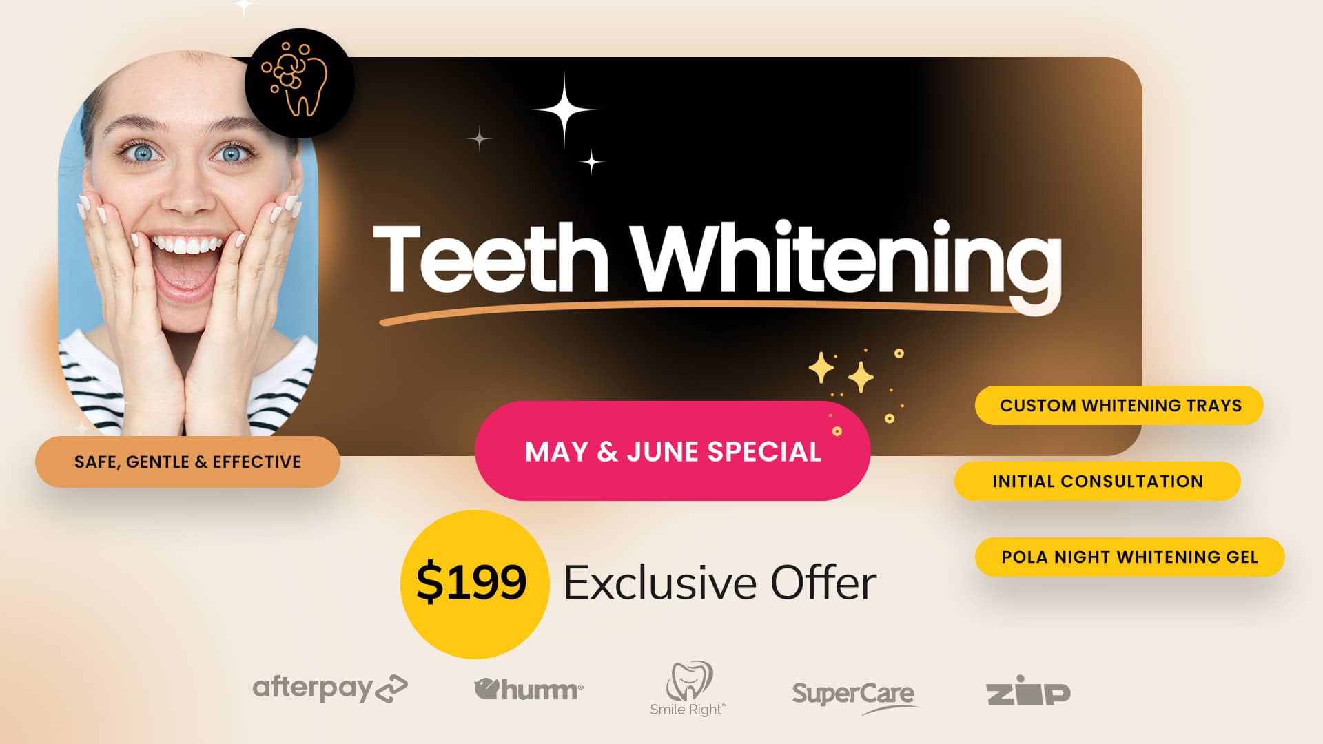 May & June Special: $199 Teeth Whitening At Beyond Dental Care