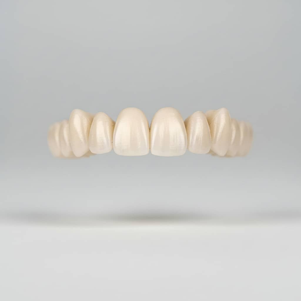 a set of veneers upper jaw 3D model