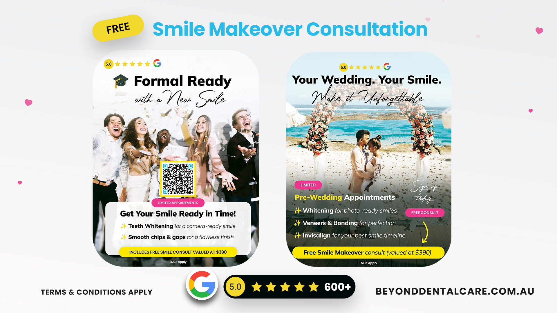 Free Smile Makeover Consultation Wedding & Formal Theme 2025